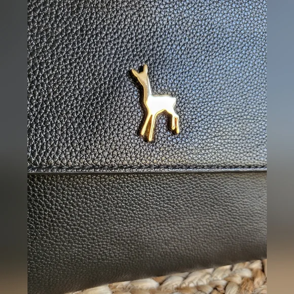 Unique Martine Sitbon Black Structured Colorblock Bag